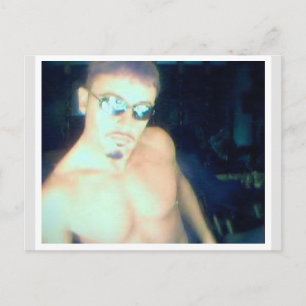 Mark in Alien Sunglasses Postkarte