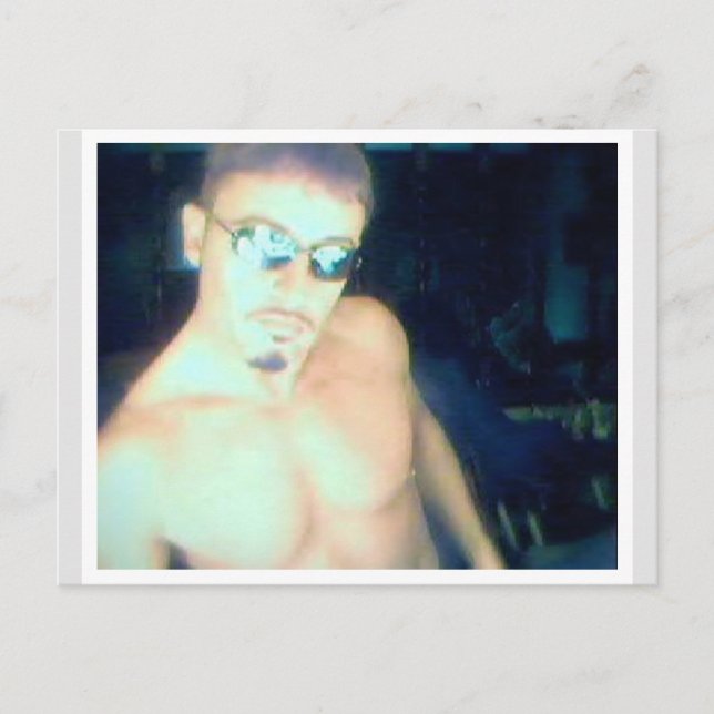 Mark in Alien Sunglasses Postkarte (Vorderseite)