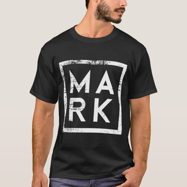 Mark Minimalismus T-Shirt (Vorderseite)