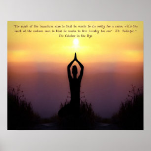 "Mark of the Mature Man" Catcher in der Roggendruc Poster