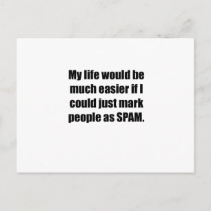 Mark People als SPAM Postkarte