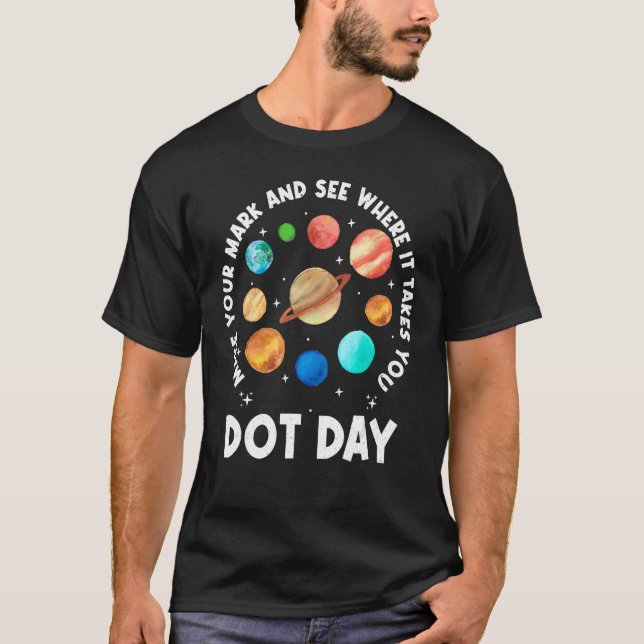 Mark Planets International Dot Day 2023 Boys T-Shirt (Vorderseite)