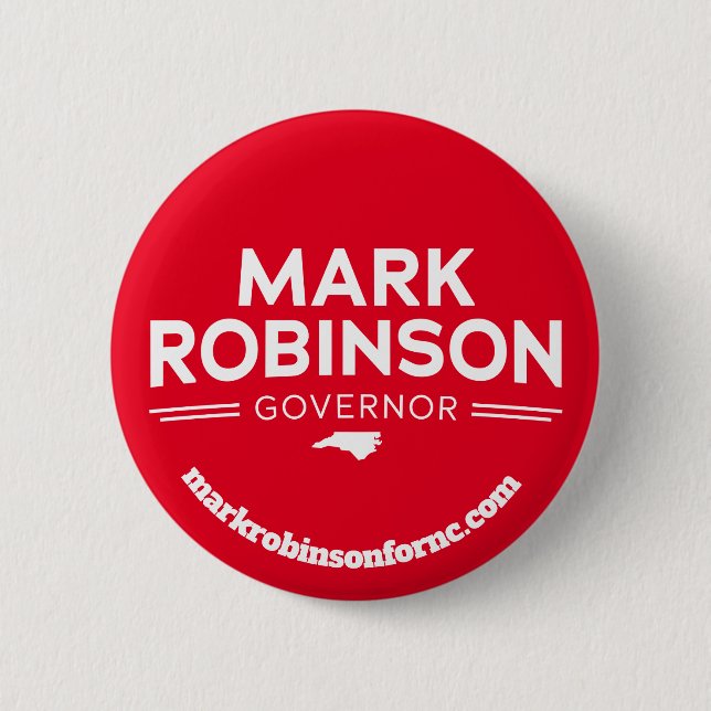 Mark Robinson für Gouverneur 2024 Button (Vorderseite)