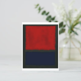 Mark Rothko art in digitalem Stil 15 Postkarte