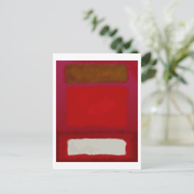 Mark Rothko art in digitalem Stil 16 Postkarte (Stehend Vorderseite)
