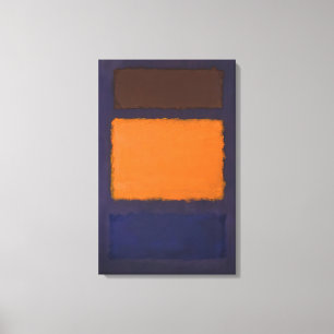 Mark Rothko - Brown, Orange, Blue on Maroon - c.19 Leinwanddruck