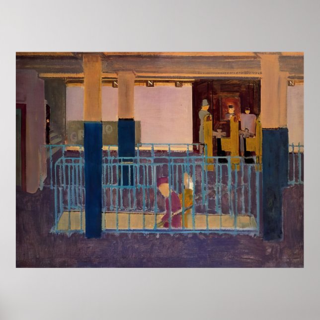 Mark Rothko - Eingang zur U-Bahn - 1938 Poster (Vorne)