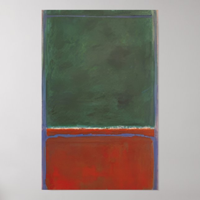 Mark Rothko - Grün und Maron - 1953 Poster (Vorne)