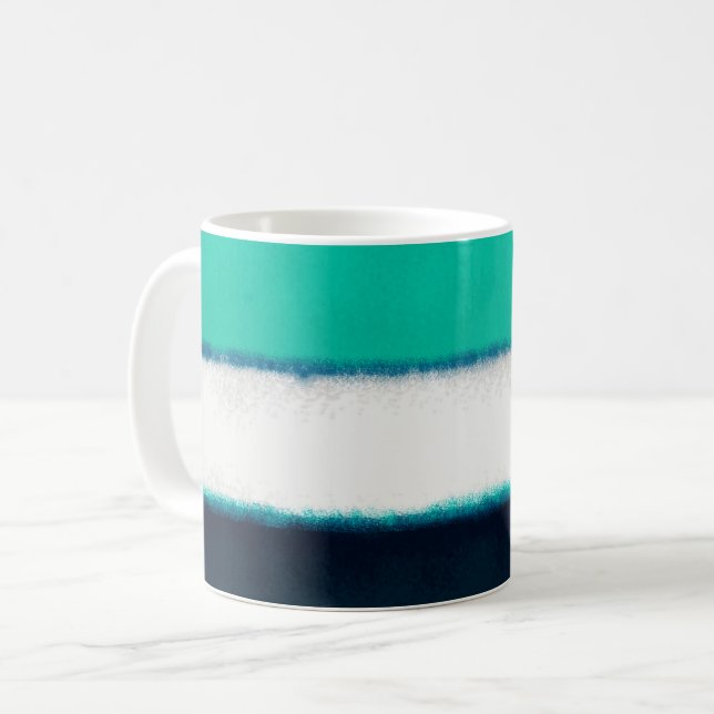 Mark Rothko Kunst im digitalen Stil 17 Kaffeetasse (Vorderseite Links)
