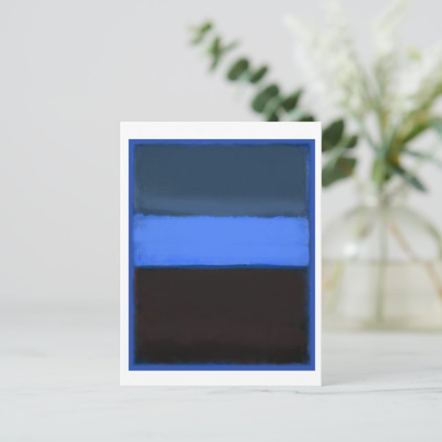 Mark Rothko Kunst im digitalen Stil 4 Postkarte (Stehend Vorderseite)