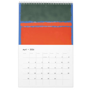 Mark Rothko Kunst im digitalen Stil Kalender
