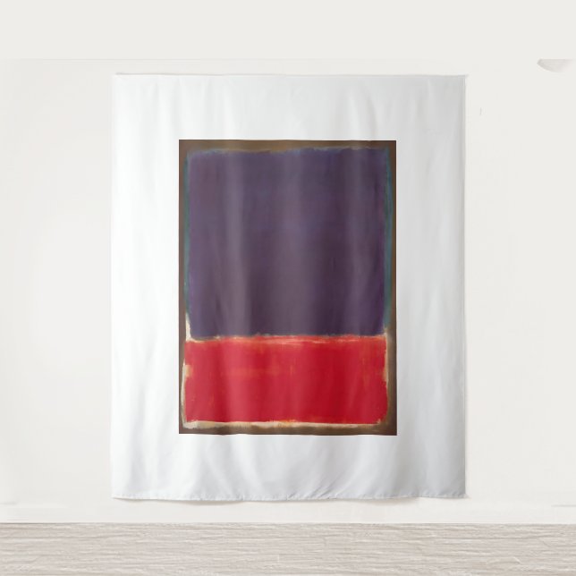 Mark Rothko Kunststil Wandteppich (Vorderseite)