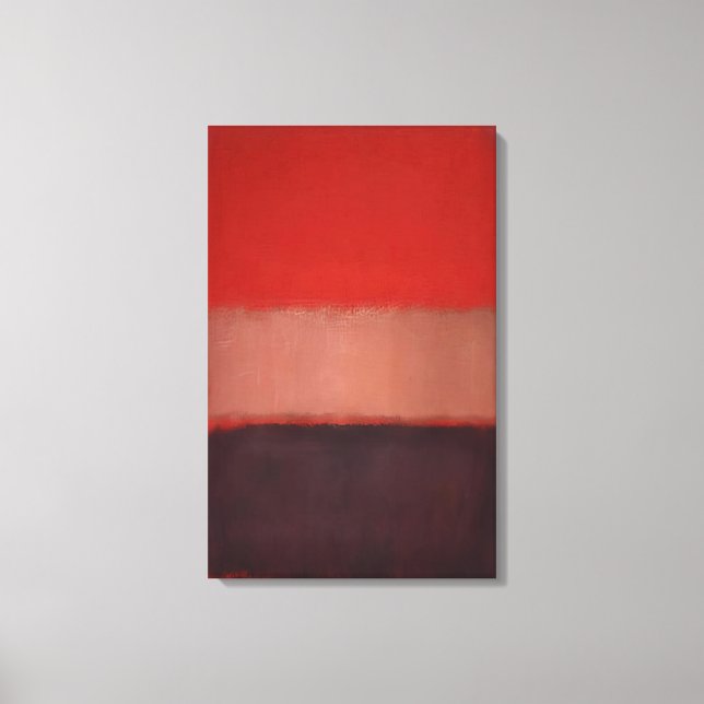Mark Rothko - Nr. 46 Schwarz, Ocker, Rot über Rot  Leinwanddruck (Vorderseite)
