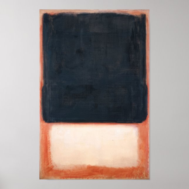 Mark Rothko - Nr. 7 (Dunkel über Hell) - 1954 Poster (Vorne)