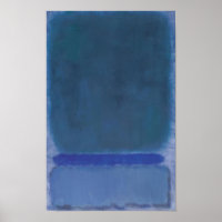 Mark Rothko - Ohne Titel (Grün auf Blau) - 1968