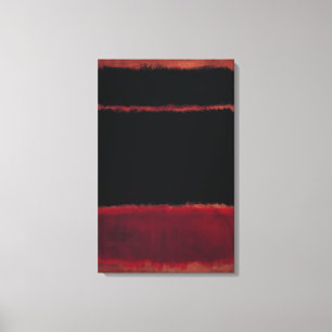 Mark Rothko - Schwarz in Deep Red - 1957 Leinwanddruck