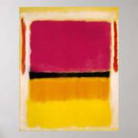 Mark Rothko - Violett, Schwarz, Orange, Gelb auf W