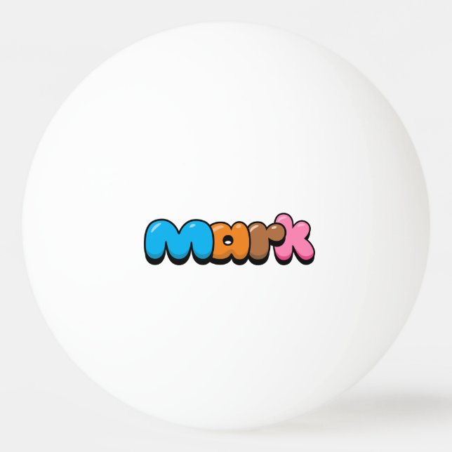 Mark Tischtennisball (Vorderseite)