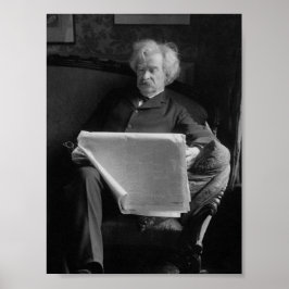 Mark Twain - amerikanischer Autor und Humorist Poster