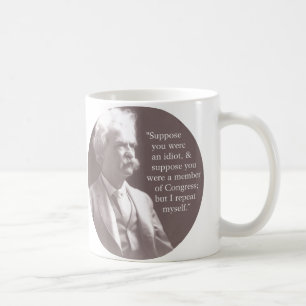 Mark Twain auf Kongreß Tasse