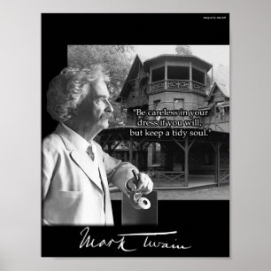 Mark Twain: Benutzerdefiniertes Design mit verschi Poster