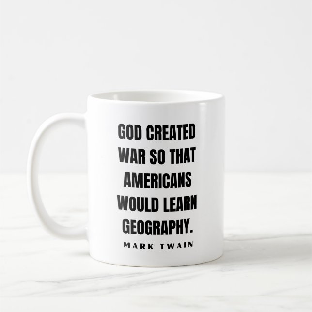 Mark Twain Joke Kaffeetasse (Links)
