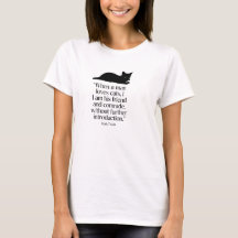 Mark Twain Katzen Zitat T-Shirt