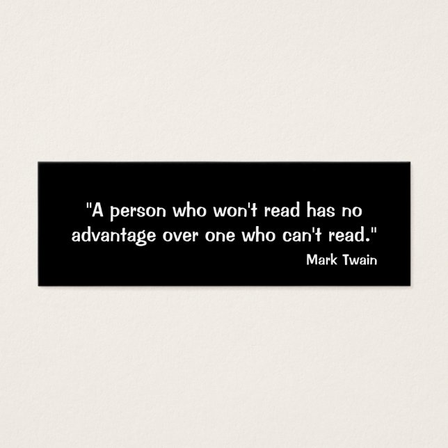 Mark Twain Lesezeichen (Vorderseite)