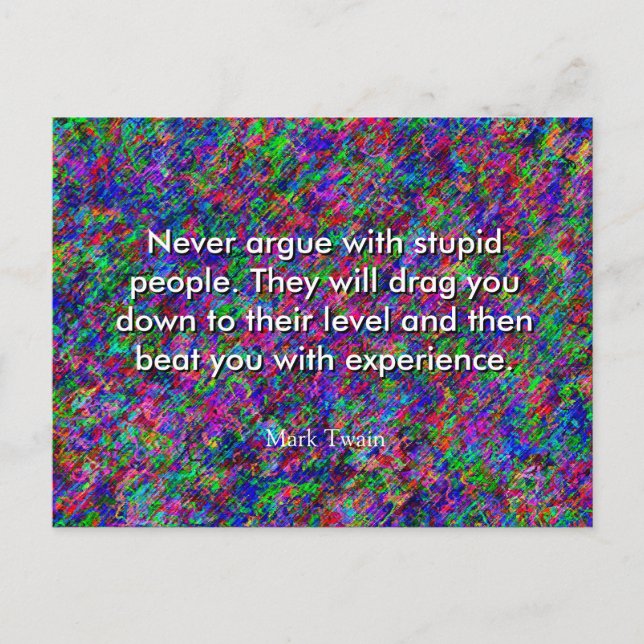 Mark Twain Quote Postcard Postkarte (Vorderseite)