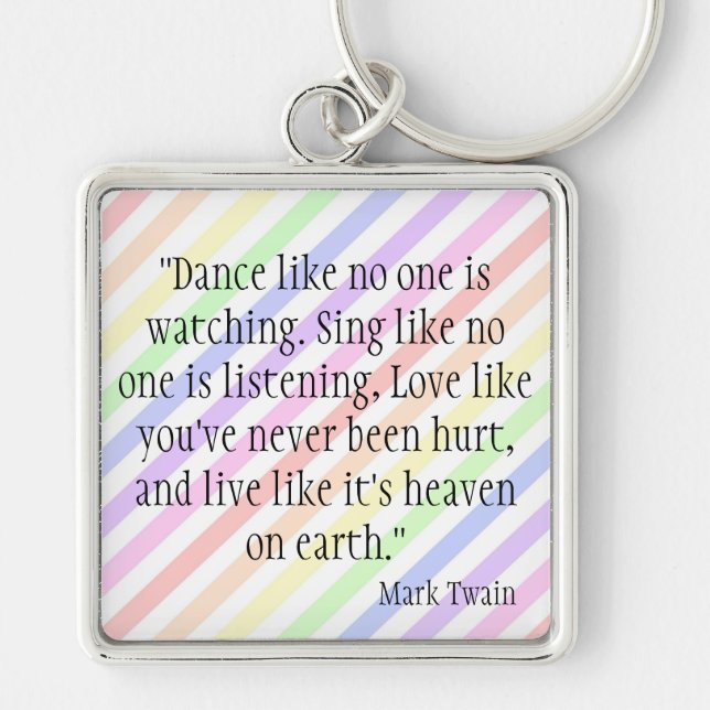 Mark Twain Schlüsselanhänger (Vorne)