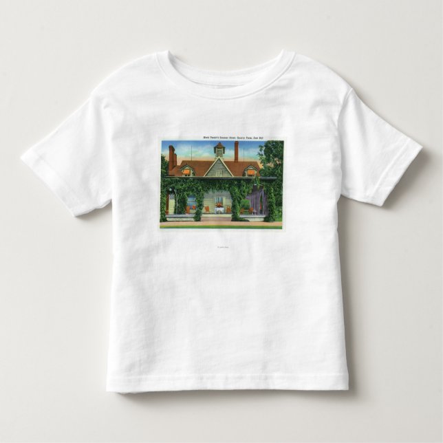 Mark Twain Sommer-Zuhause, Steinbruch-Bauernhof Kleinkind T-shirt (Vorderseite)