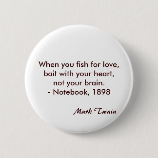 Mark Twain-Zitat Button