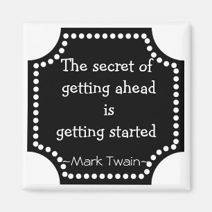 Mark Twain-Zitat - inspirierend Geschenk Magnet