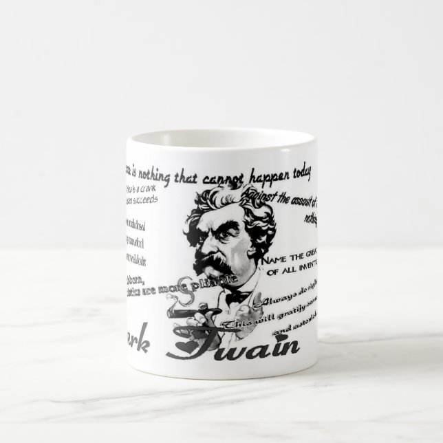 Mark Twain-Zitate Tasse (Mittel)
