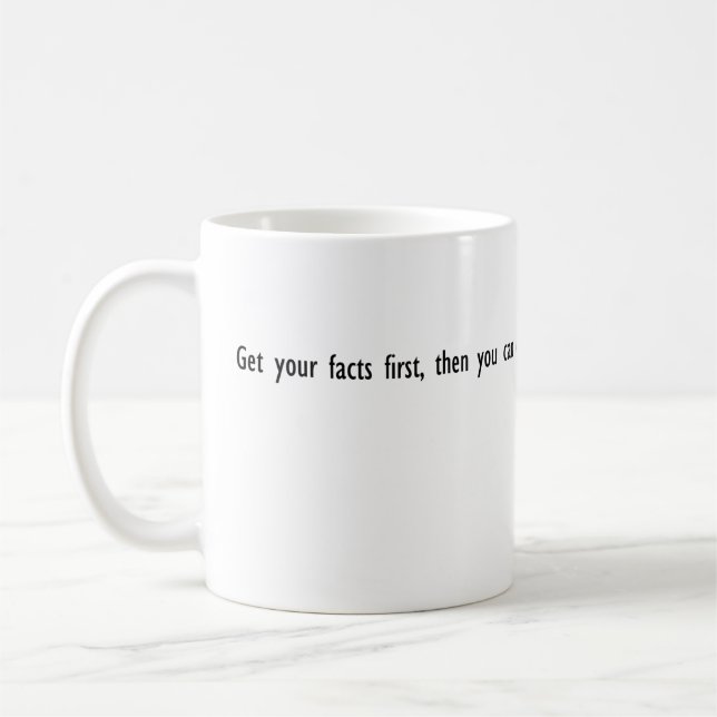Mark- Twainzitat-Tasse Kaffeetasse (Links)