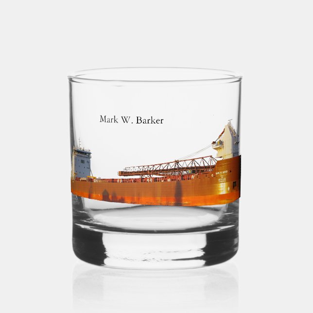 Mark W. Barker glass Whiskyglas (Vorderseite)