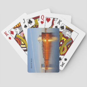 Mark W. Barker spielt Karten Spielkarten