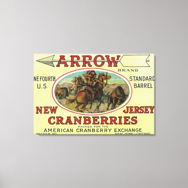 Marke Arrow Cranberry Leinwanddruck (Vorderseite)