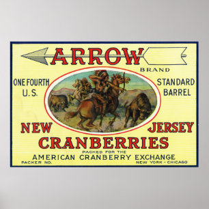 Marke Arrow Cranberry Poster