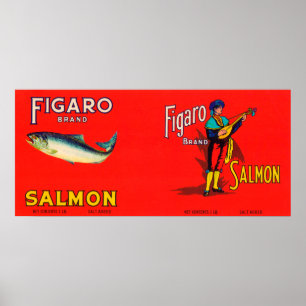 Marke Figaro Lachs Poster
