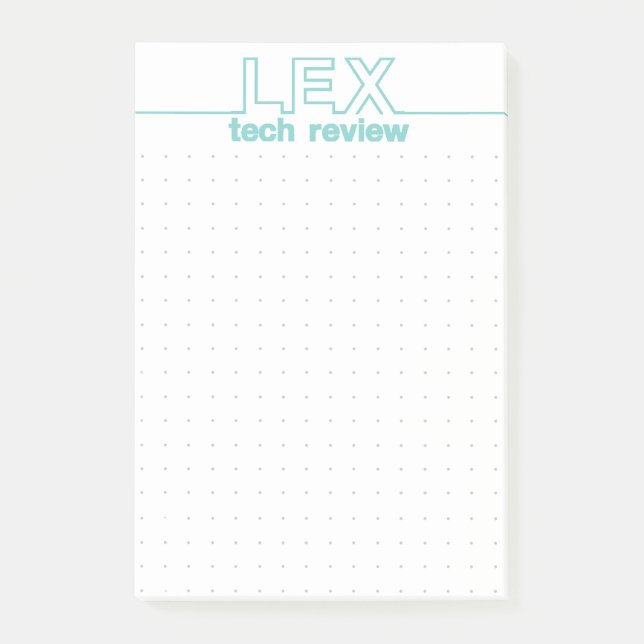 Marke LEX TECH REVIEW Company Post-it Klebezettel (Vorderseite)