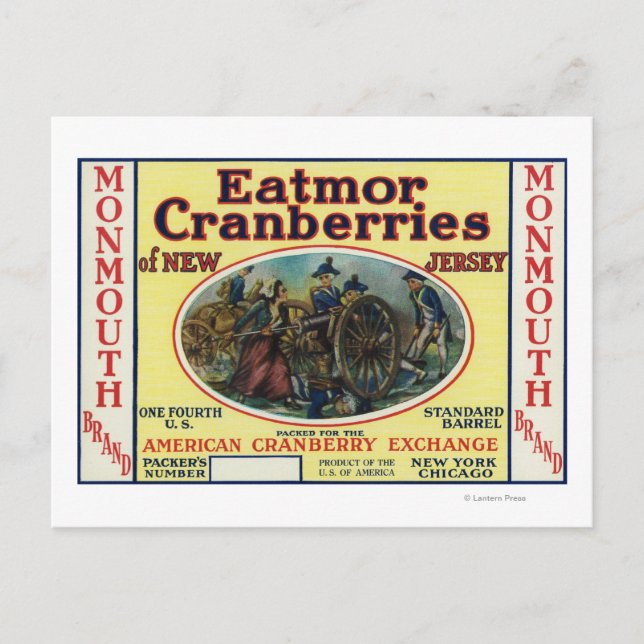 Marke Monmouth Eatmor Cranberries Postkarte (Vorderseite)