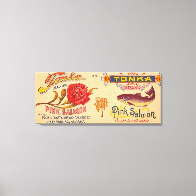 Marke Tonka Lachs Leinwanddruck (Vorderseite)