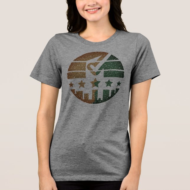 Marke Tri-Blend Shirt (Vorderseite)
