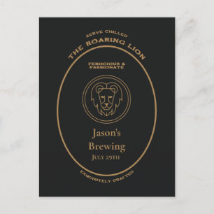 Marke, Zodiac-Zeichen, Leo anpassbar Postkarte