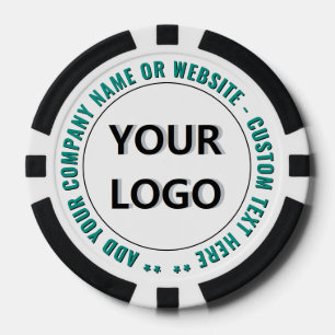 Marken-Logo-Text Poker-Chips Beispiel Pokerchips