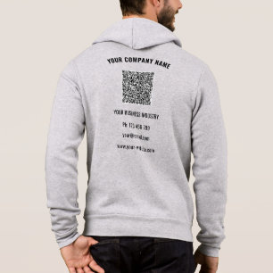 Marken-Logo-Text-QR-Code-Business-Hoodie-Vorlage Hoodie