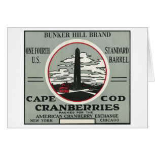 Marken-Moosbeeraufkleber Cape Cods Bunker Hill