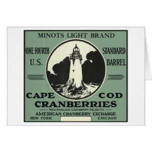 Marken-Moosbeeraufkleber Cape Cods Minots heller