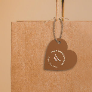 Markenbezeichnung auf dem "Brawn Heart Shape-Tag" Geschenkanhänger